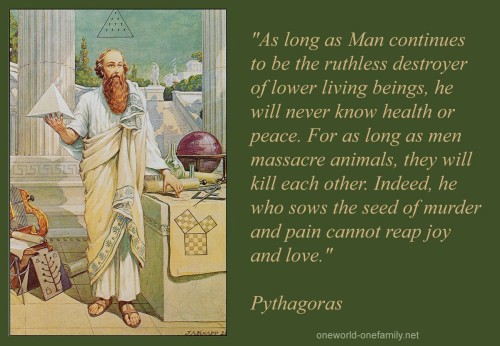 Speciesism pythagoras quote