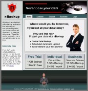 nBackup Website Screenshot