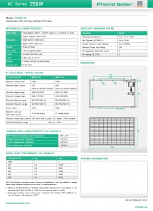 Phono Solar AC 250W datasheet page2