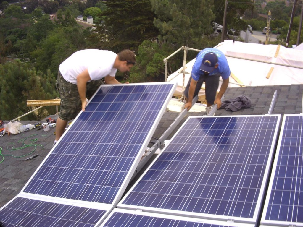 solar panel installation