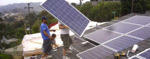 solar panel installation